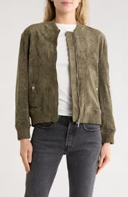 BLANKNYC Faux Suede Bomber Jacket
