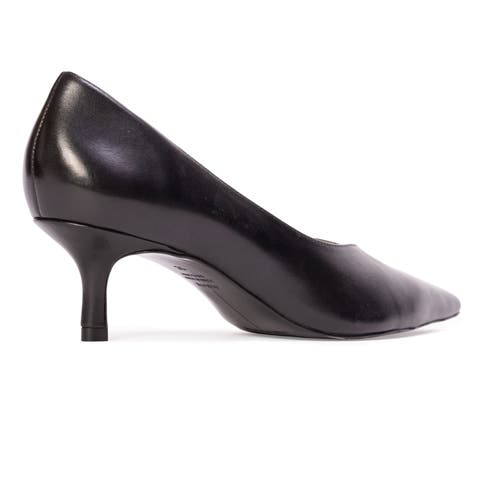 Black Suede Studio Briar 50 Leather Pump In Black