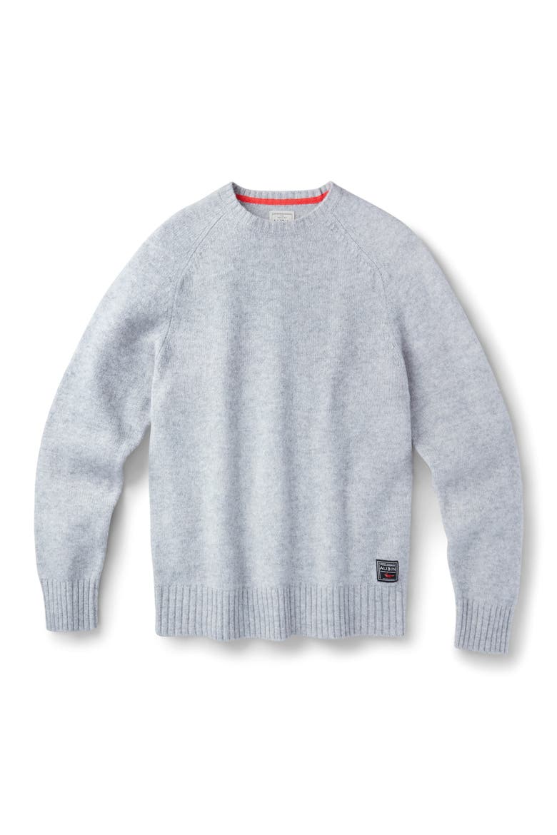 Prestwick Shetland Crew Neck Sweater, Alternate, color, Silver