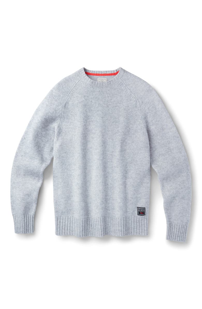 Aubin Prestwick Shetland Crew Neck Sweater, Alternate, color, Silver