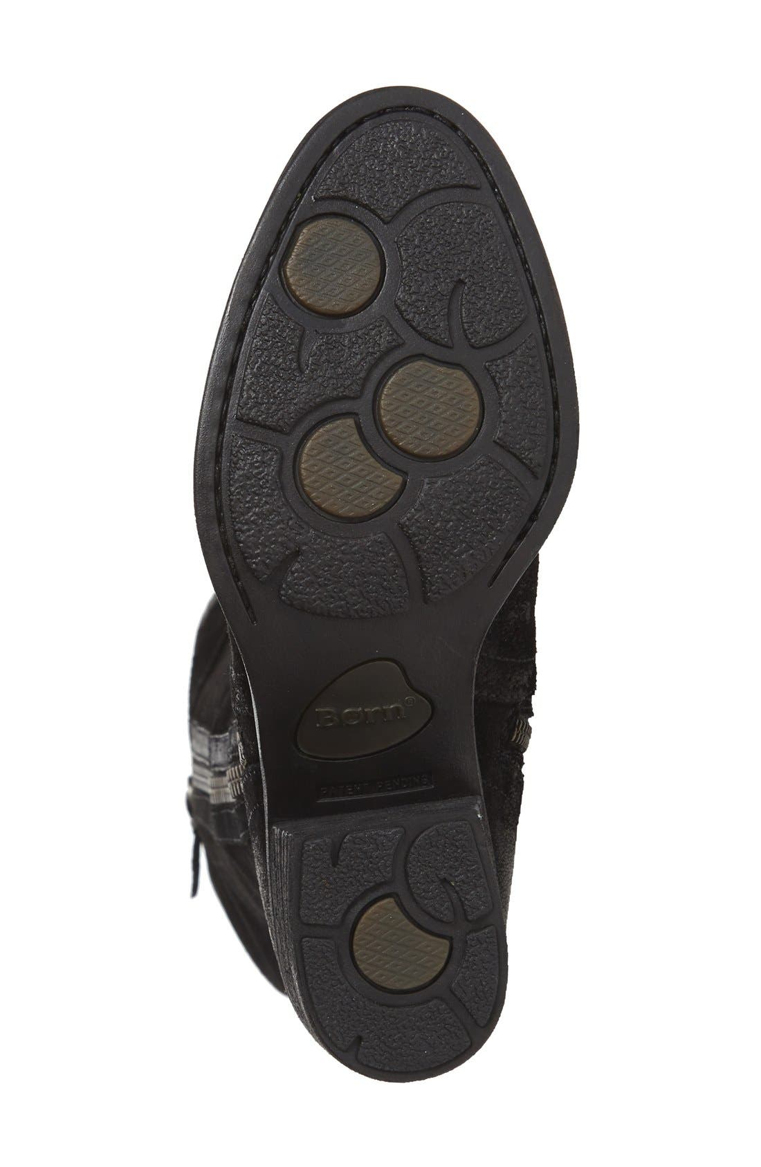Poly Riding Boot, Alternate, color, BLACK DISTRESSED LEATHER