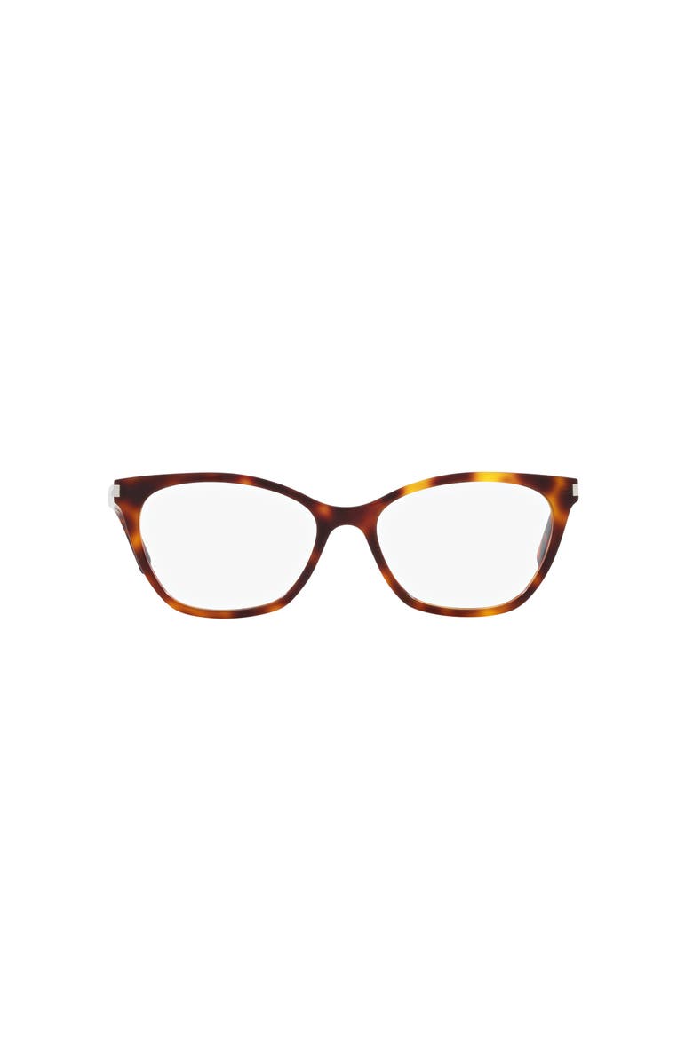 Saint Laurent 54mm Cat Eye optical glasses, Alternate, color, Pink