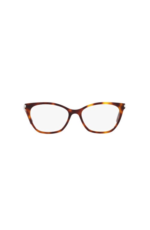 Saint Laurent 54mm Cat Eye Optical Glasses In Multi