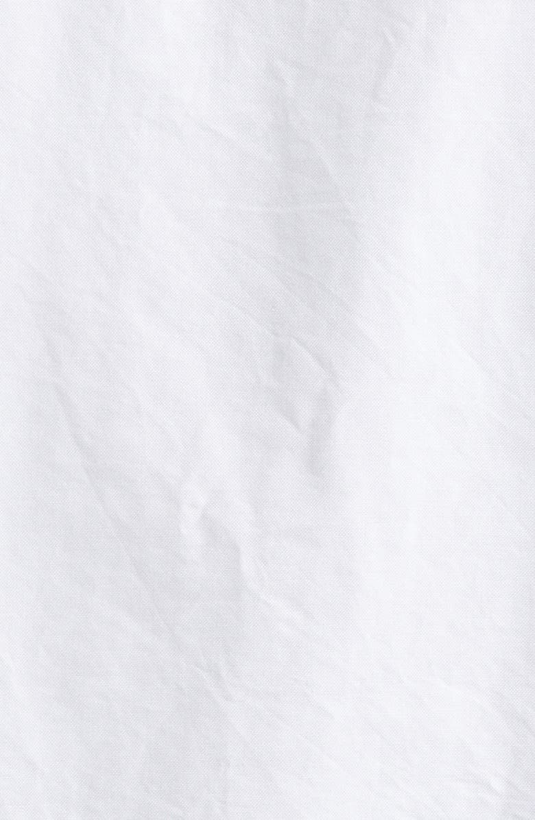 Thom Browne Straight Fit Cotton Oxford Button-Down Shirt, Alternate, color, White