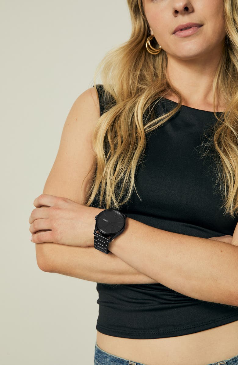 Nixon Sentry Bracelet Watch, 42mm, Alternate, color, Black