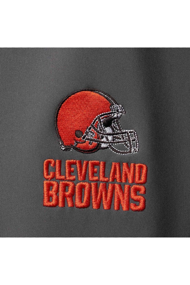 Men's Dunbrooke Charcoal Cleveland Browns Circle Archer Softshell Full-Zip Vest, Alternate, color, Charcoal