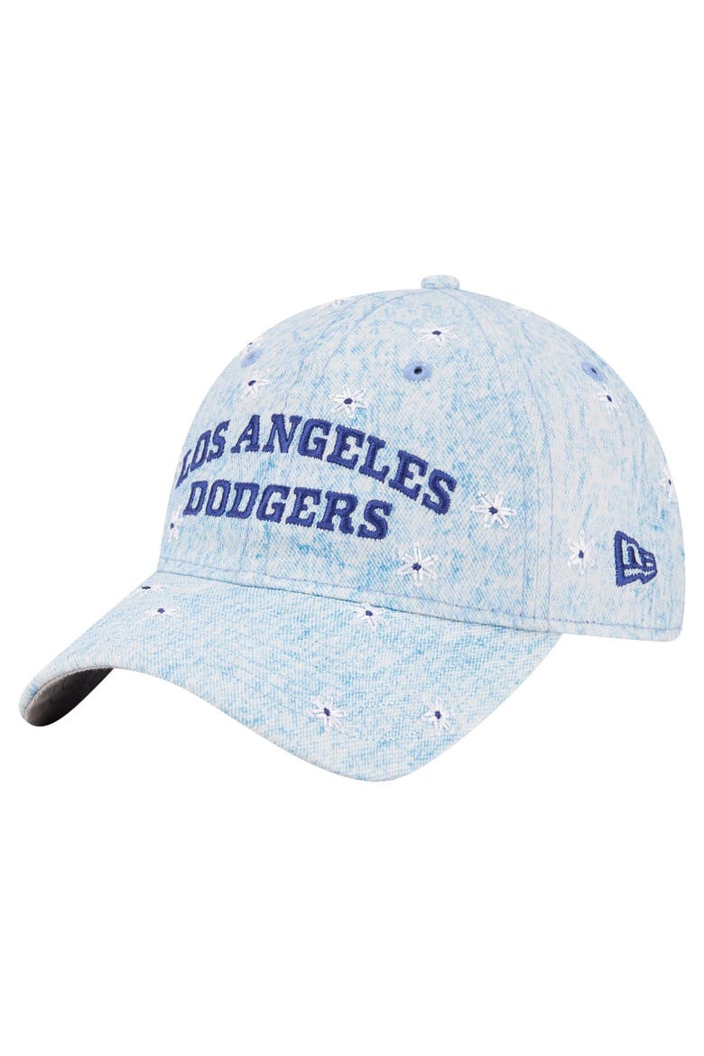 Women's New Era  Light Blue Los Angeles Dodgers Daisy All Over 9TWENTY Adjustable Hat, Alternate, color, Light Blue