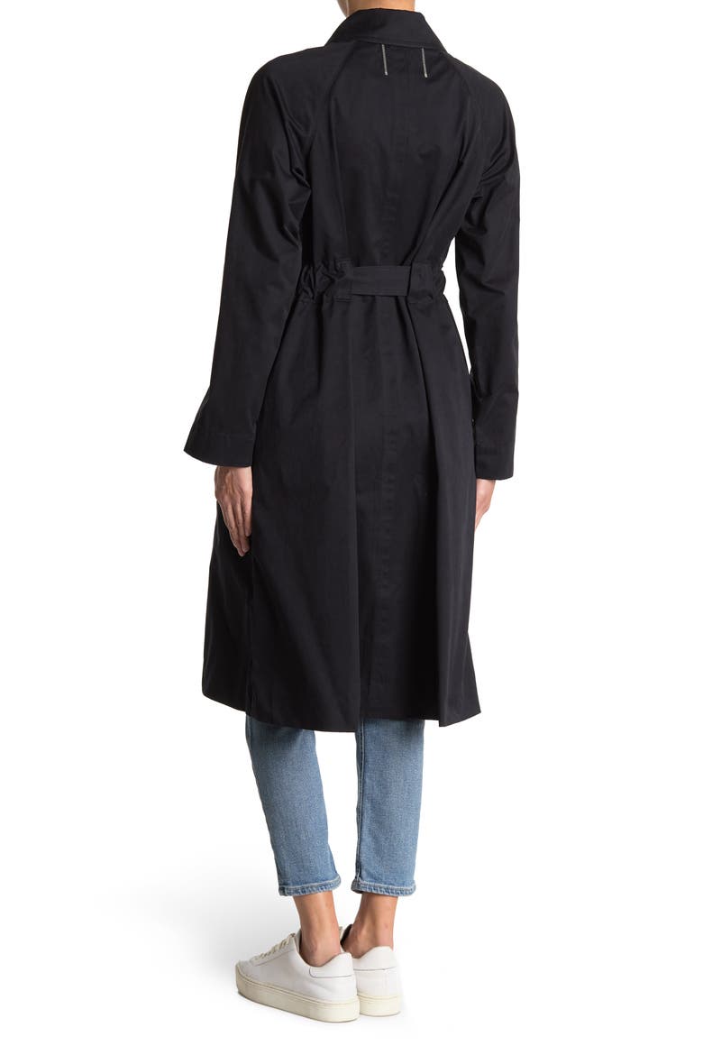 Belted Trench Coat, Alternate, color, DARK NAVY