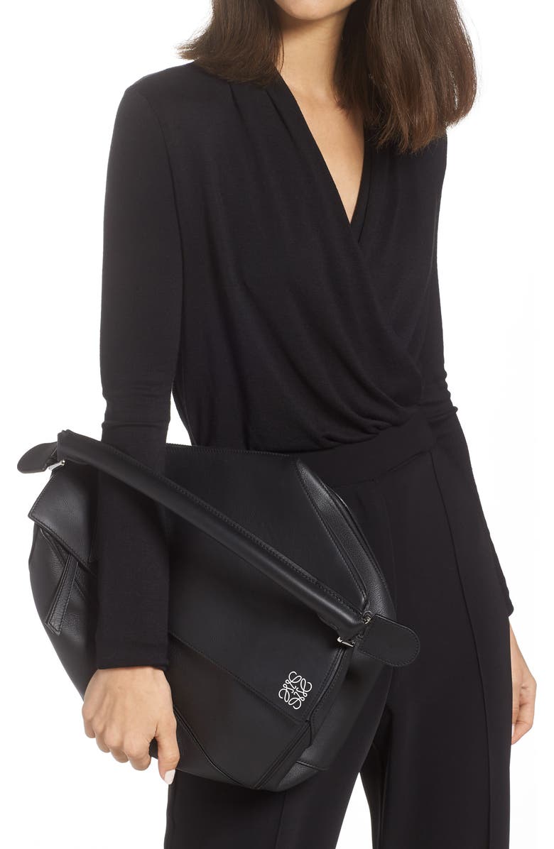 Loewe Large Puzzle Leather Bag, Alternate, color,