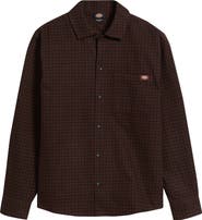 Dickies Hendersonville Classic Fit Check Brushed Cotton Button-Up Shirt
