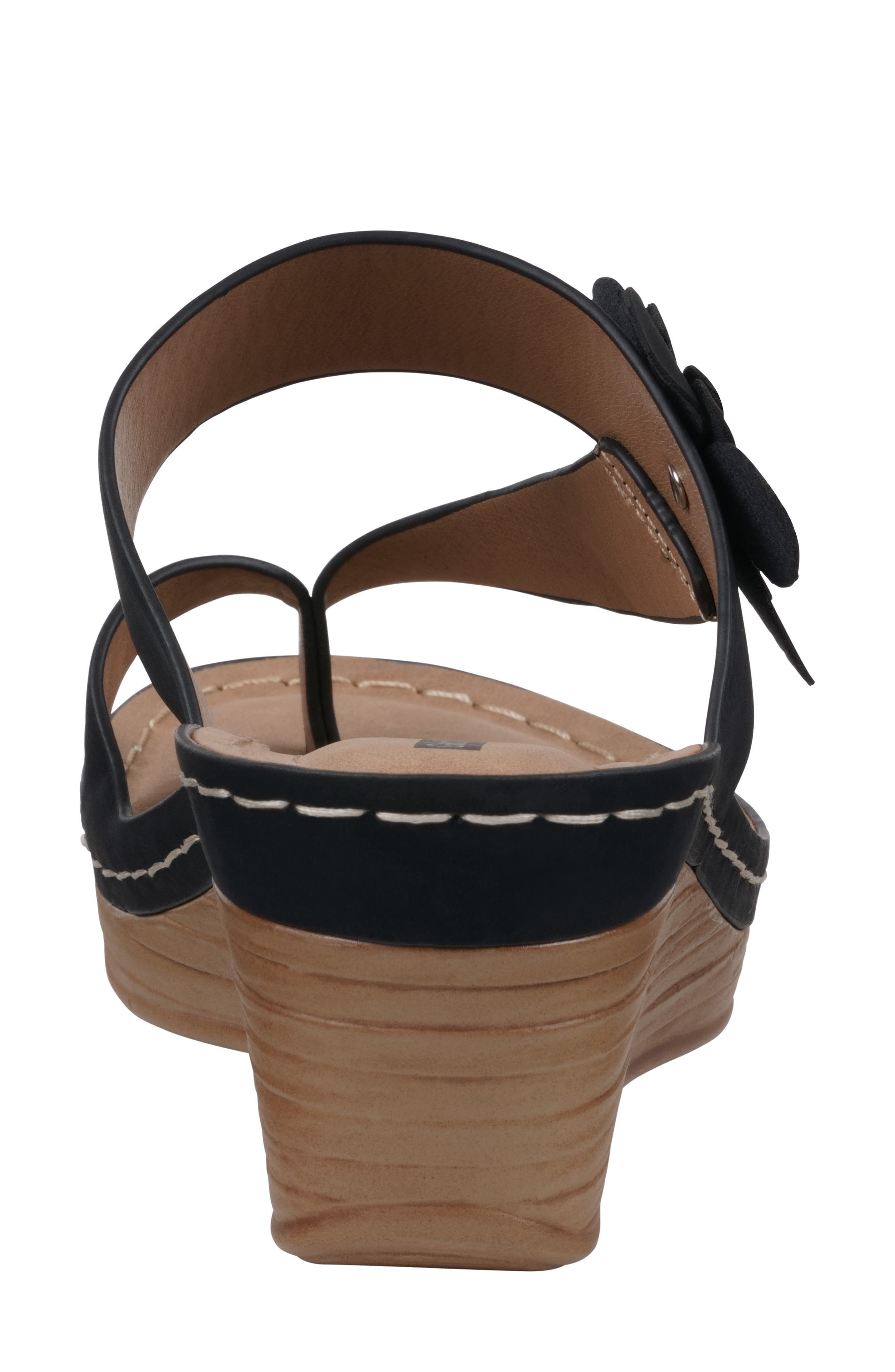 GC SHOES Taryn Flower Wedge Sandal, Alternate, color, 