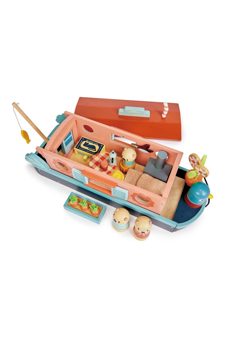 Little Otter Wooden Canal Boat Playset, Alternate, color, MULTI