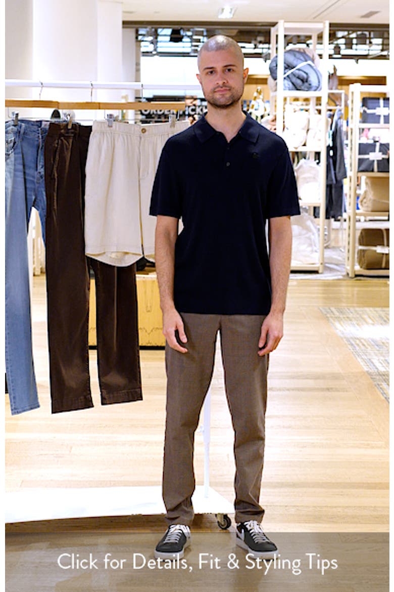Silk & Cotton Piqué Polo Sweater video