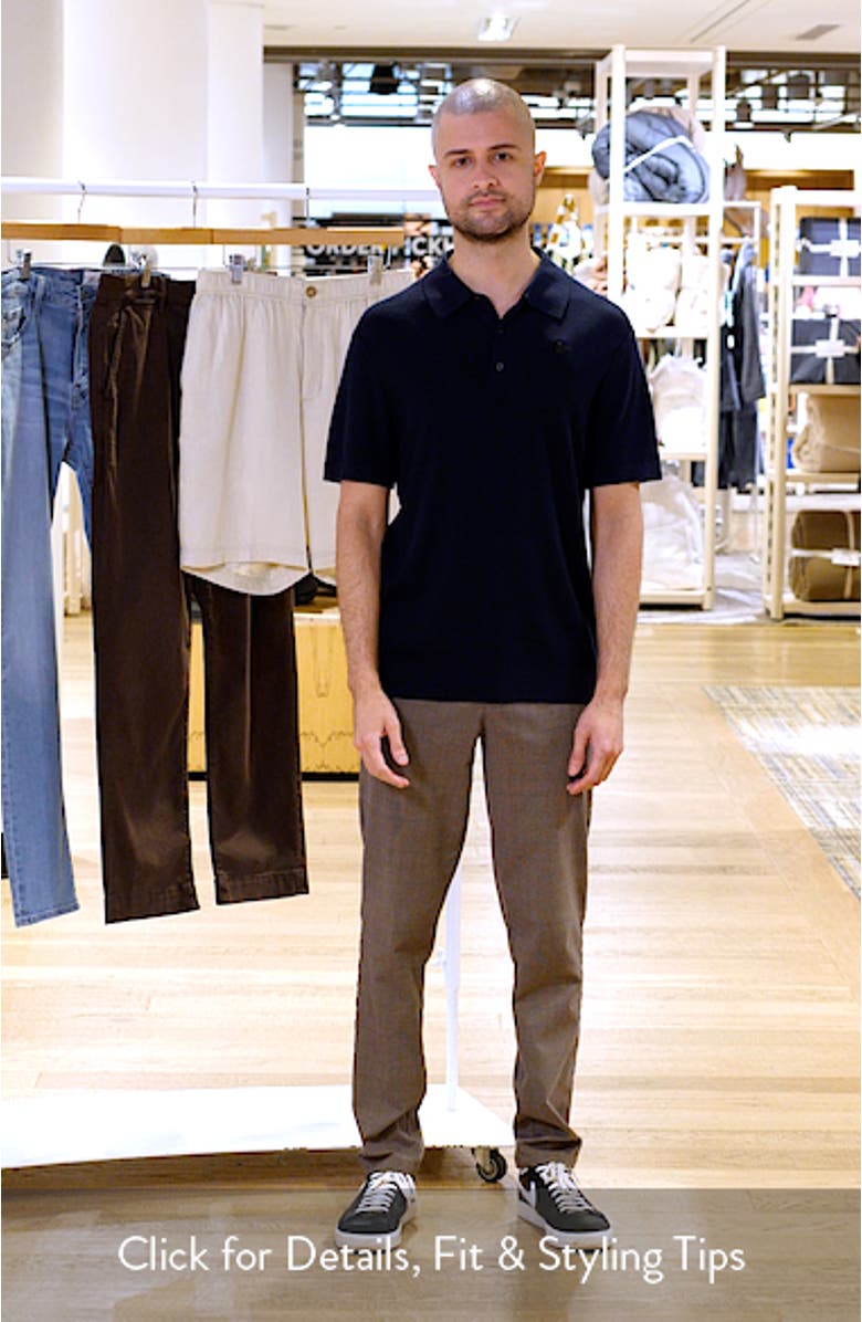 Silk & Cotton Piqué Polo Sweater, sales video thumbnail