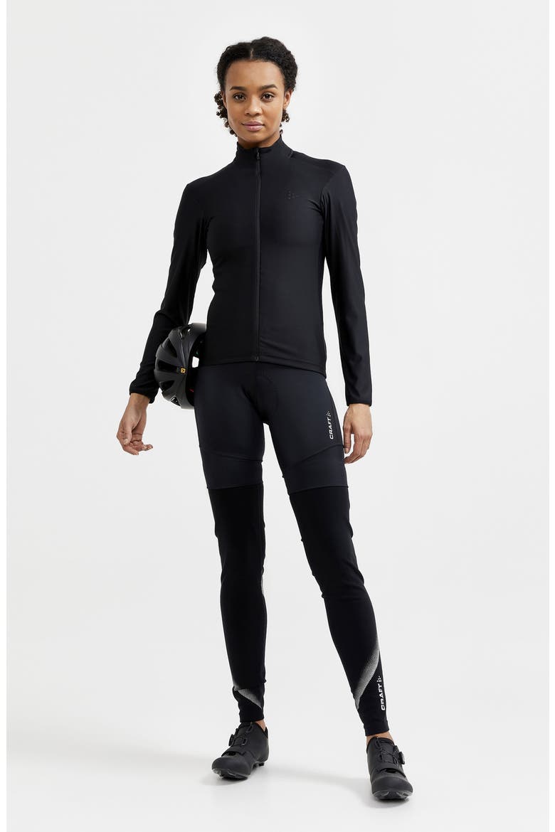 Core Bike Essence Long Sleeve Jersey Top, Alternate, color, BLACK