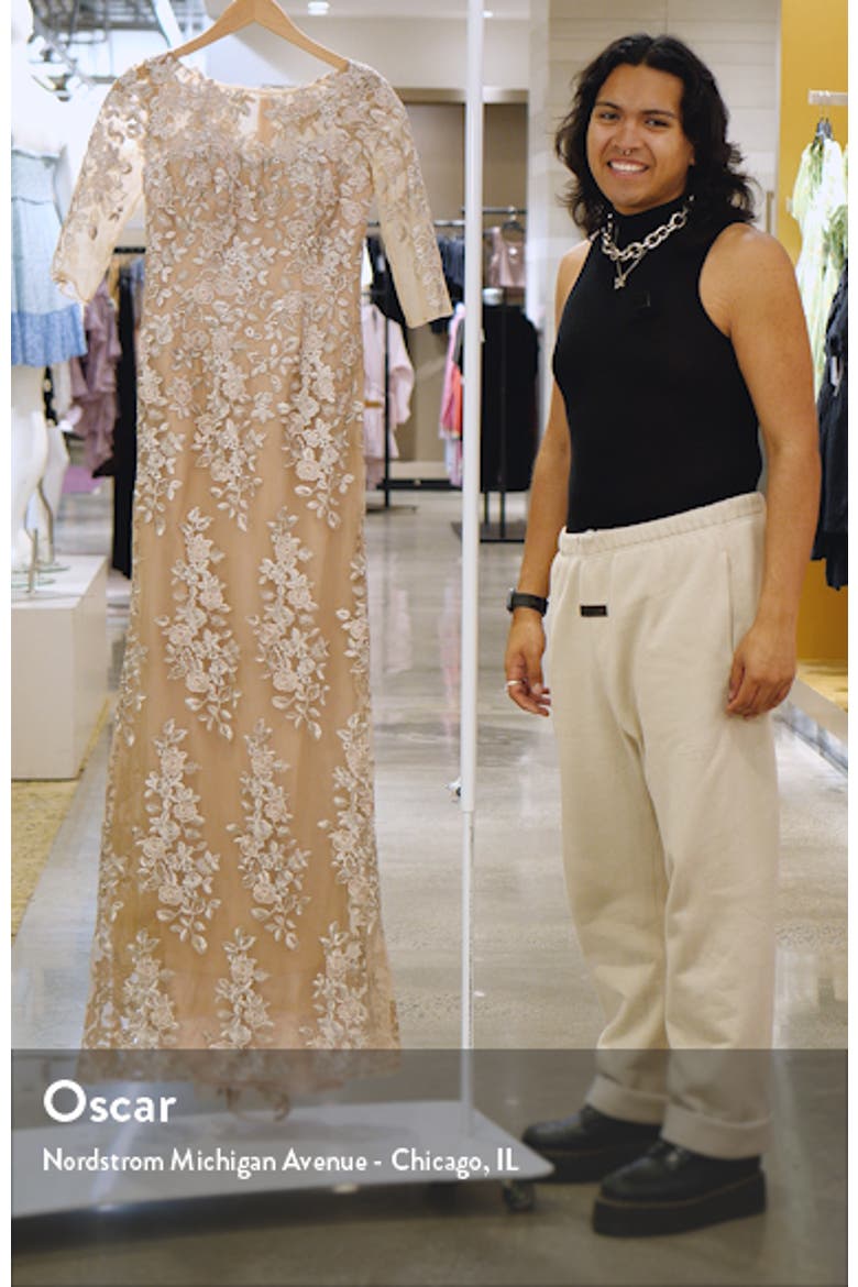 Floral Column Gown video