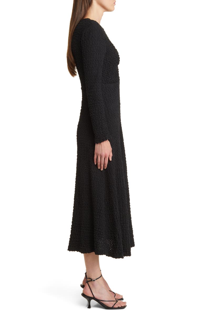 FLORET STUDIOS Textured Knit Long Sleeve Midi Dress, Alternate, color, 