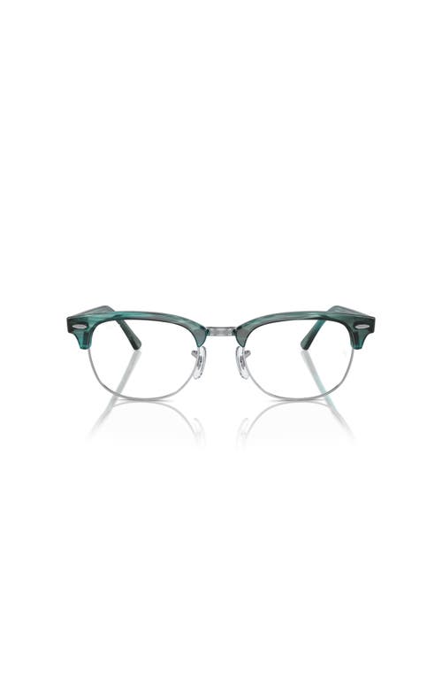 Ray Ban Ray-ban 53mm Square Optical Glasses In Green