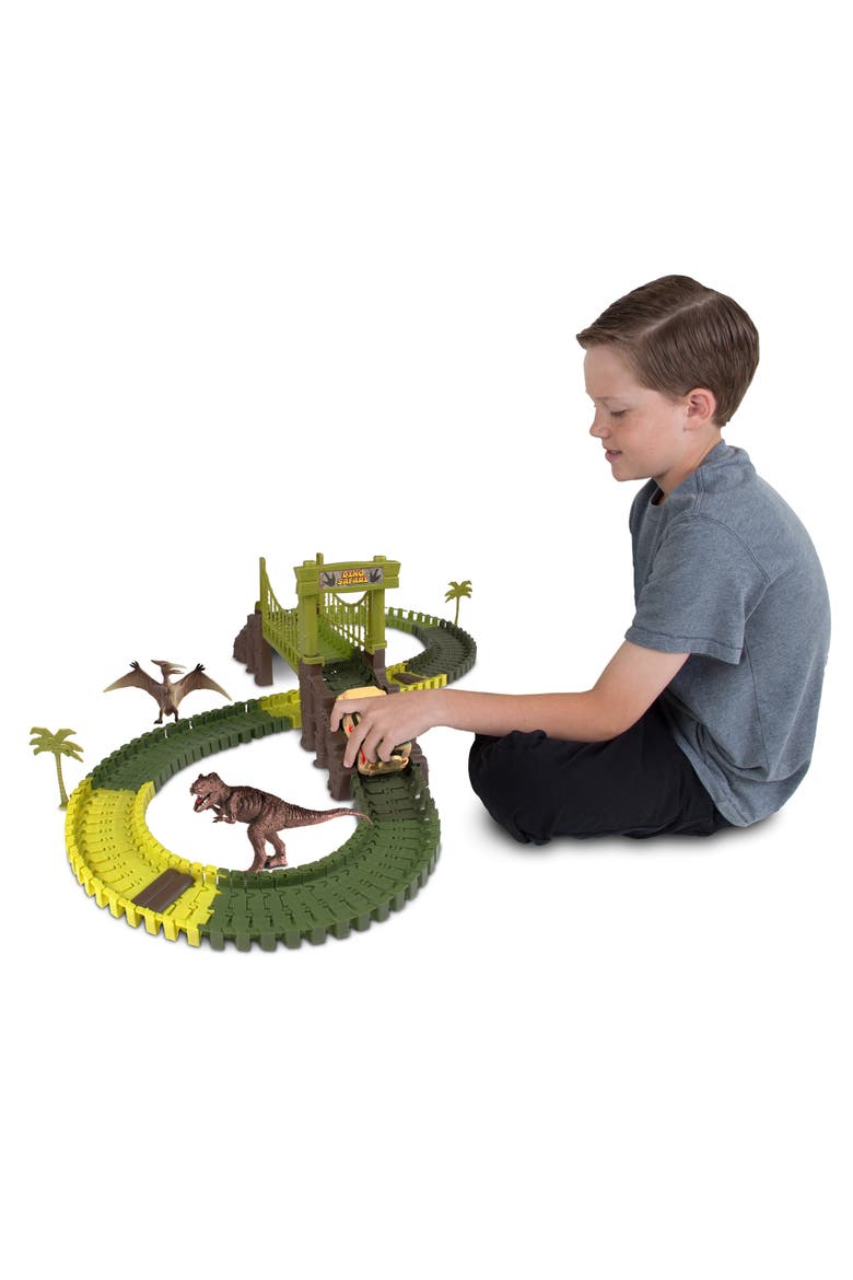 Dino Safari Track Set, Alternate, color, Multicolored