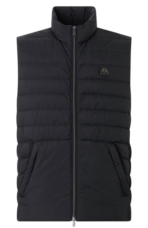 Moose Knuckles Mentana Air Down Puffer Vest In Black