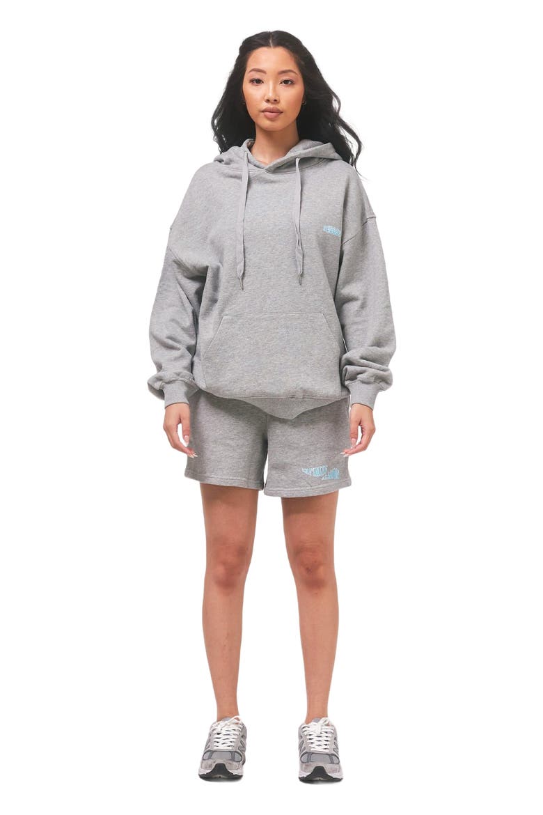 Infinite Passions Sweatshorts, Alternate, color, Heather Grey/Blue
