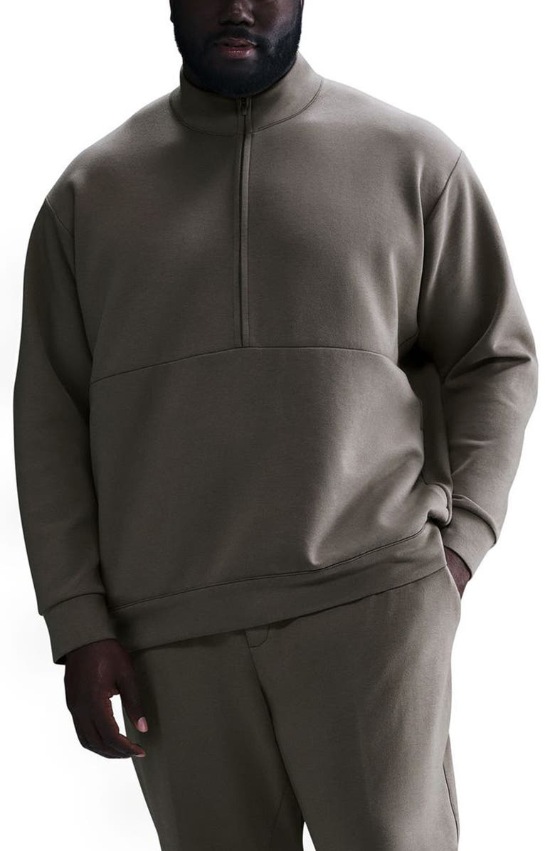 Nike 24.7 ImpossiblySoft Dri-FIT Half Zip Top, Main, color, Cave Stone/ Medium Ash