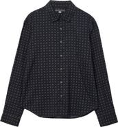 John Varvatos Luca Geometric Button-Up Shirt