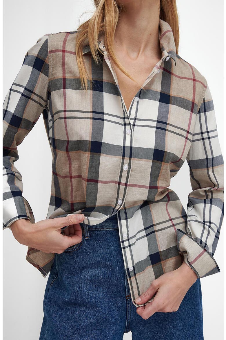 Bredon Check Button-Up Shirt, Alternate, color, HESSIAN TARTAN BROWN