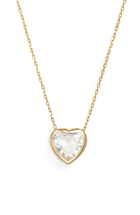Heart Bezel Pendant Necklace