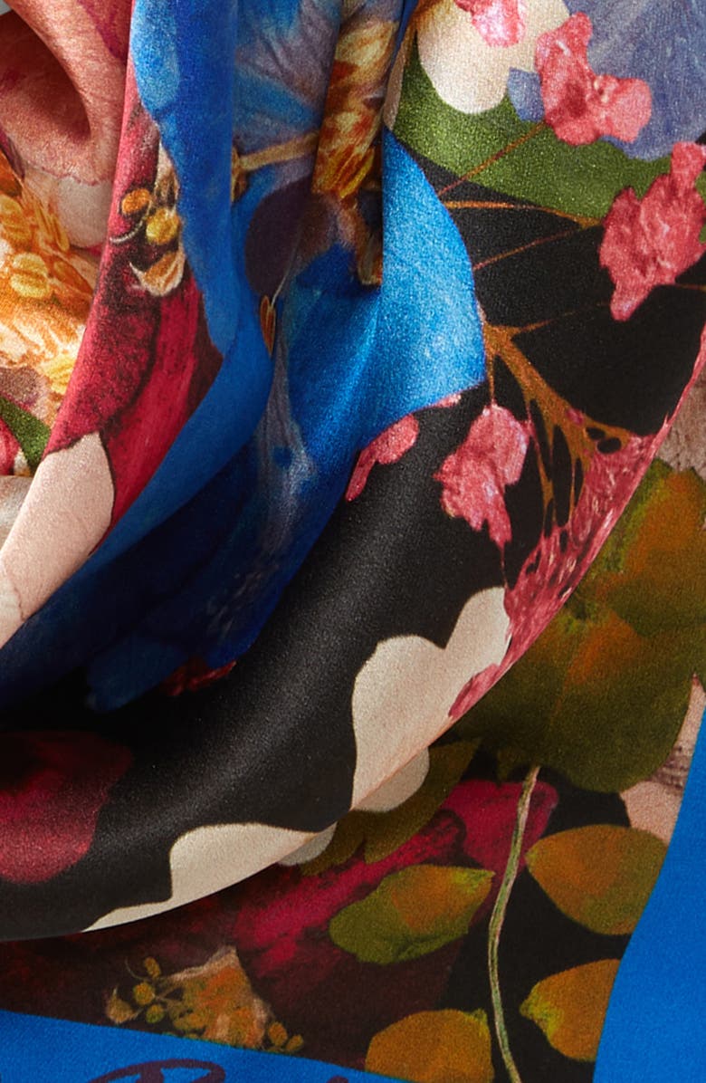 Ted Baker London Naomiea Floral Silk Square Scarf, Alternate, color, 