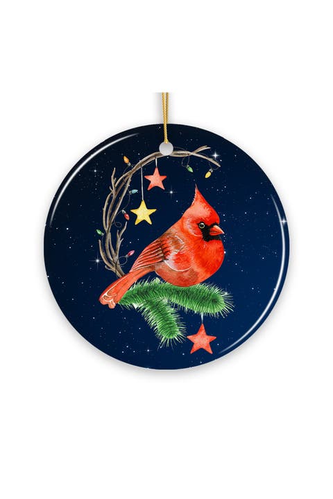 Holiday Dream Starlit Cardinal Christmas Ornament
