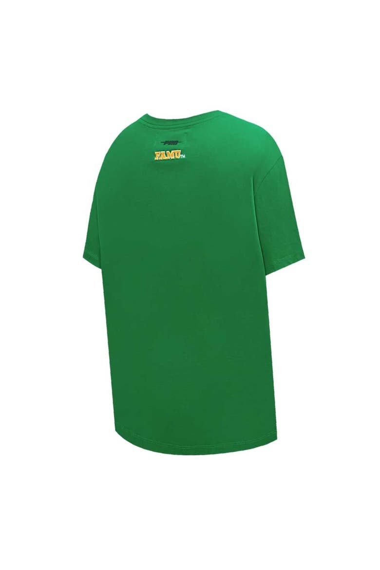 Women's Pro Standard Green Florida A&M Rattlers Script Tail Oversized Boyfriend T-Shirt, Alternate, color, Green