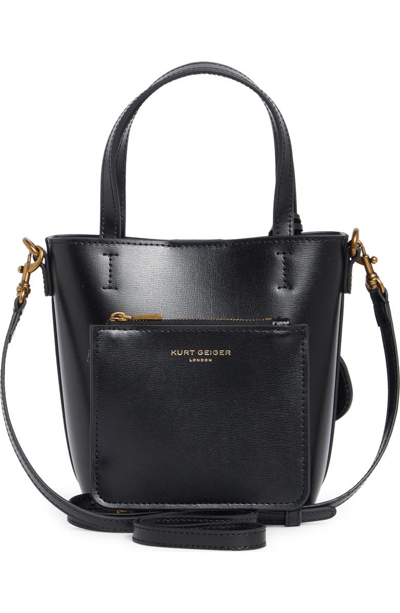 Kurt Geiger London Chelsea Small Shopper Tote Bag with Pouch, Alternate, color, Black