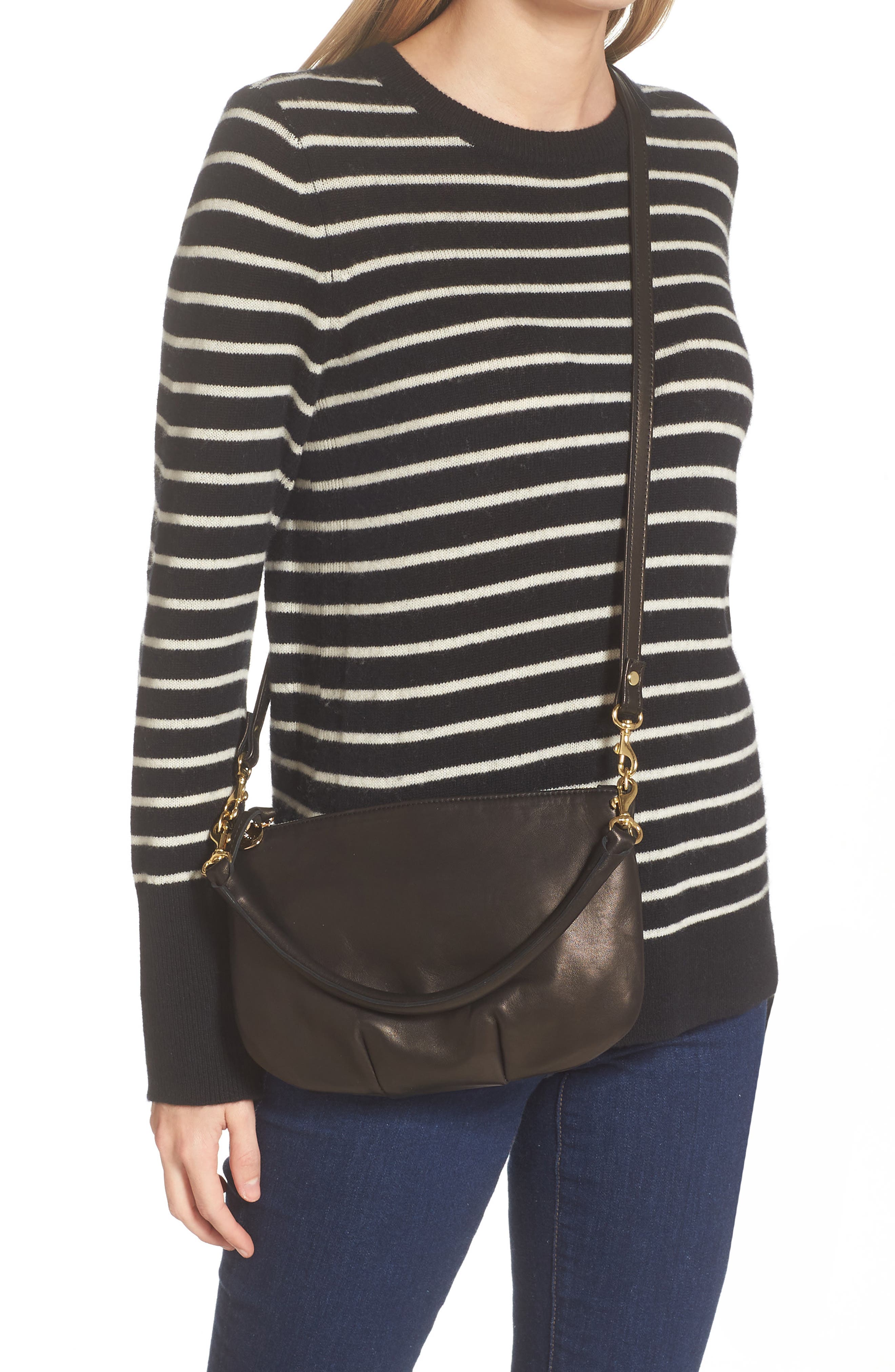 Clare V. Petit Moyen Messenger Bag, Alternate, color, 