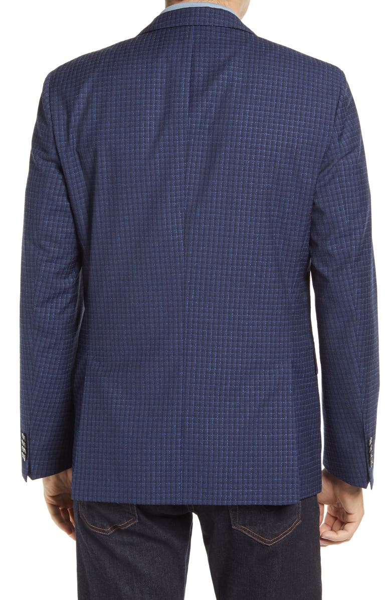 BOSS Hartlay Trim Fit Check Wool Sport Coat, Alternate, color, 
