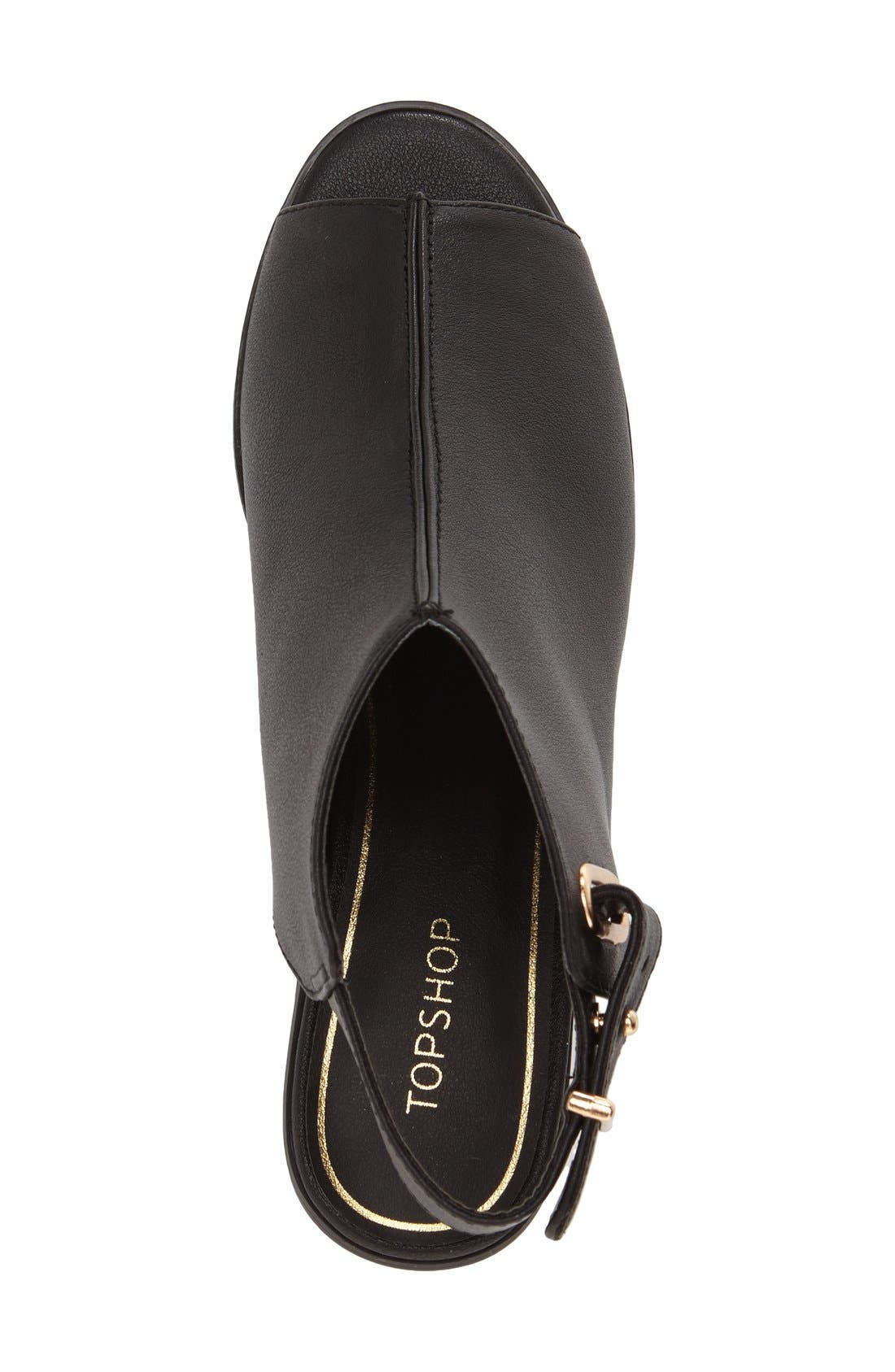 'Nix' Slingback Block Heel Sandal, Alternate, color, BLACK