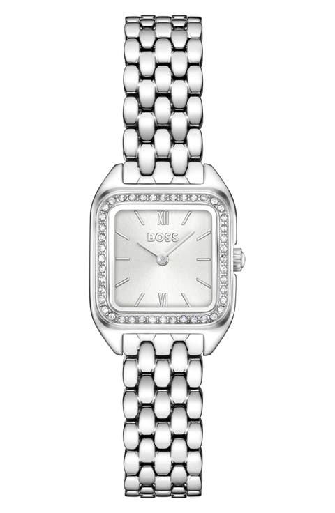 Mae Petite Crystal Quartz Bracelet Watch, 22mm