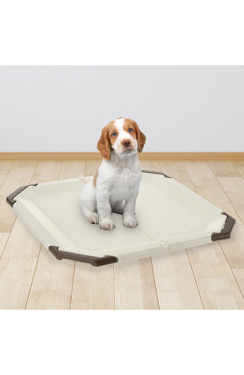 Richell PAW TRAX Mesh Potty Holder in Brown, Alternate, color, Multicolored