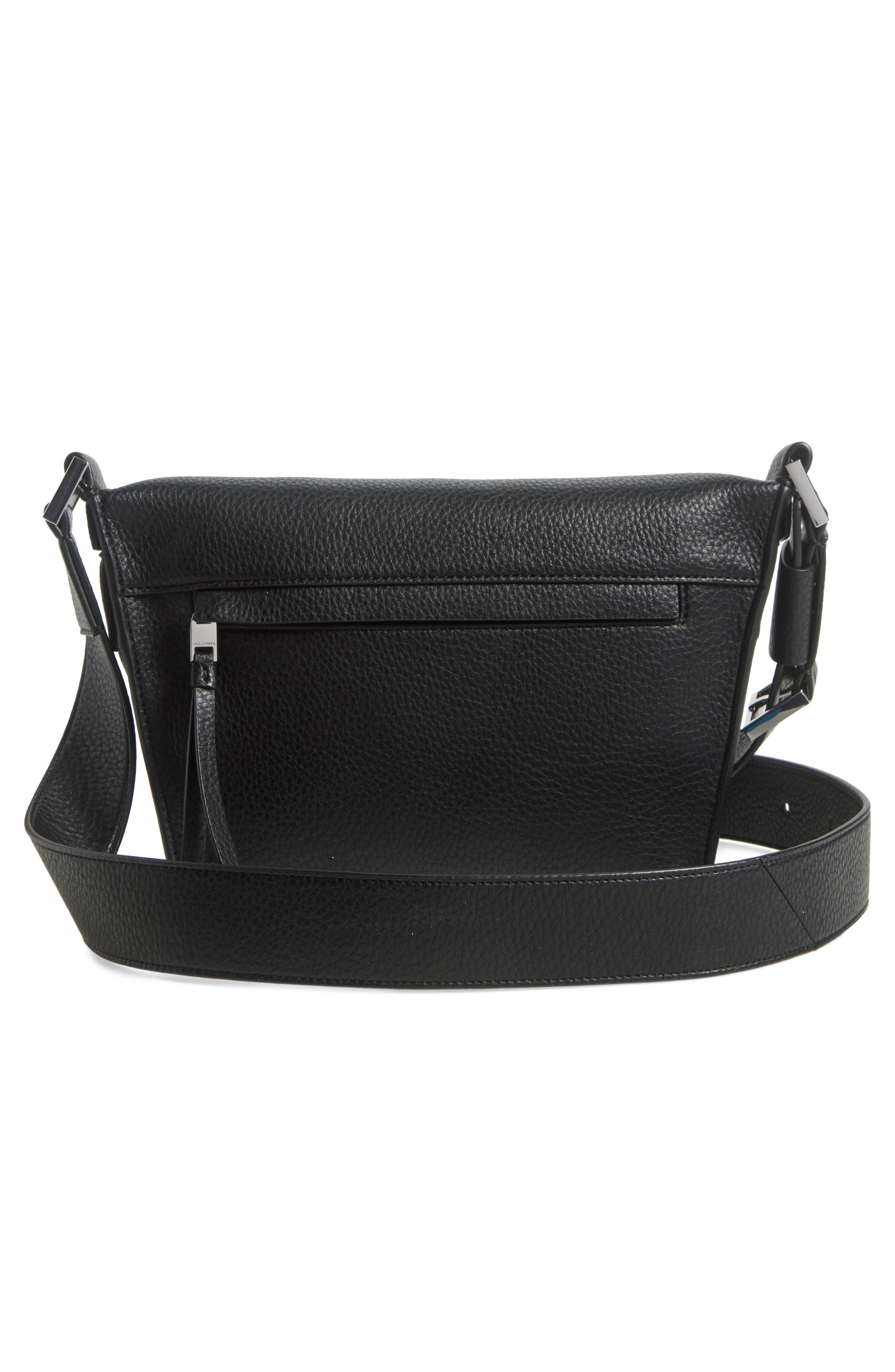 AllSaints Colette Leather Crossbody Bag, Alternate, color, 