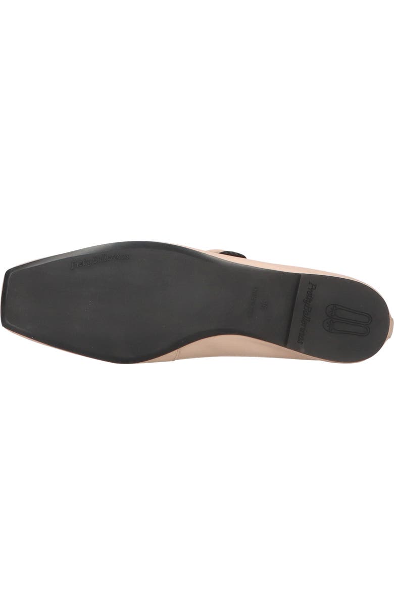 Pretty Ballerinas Square Toe Leather Mary Jane, Alternate, color, Beige