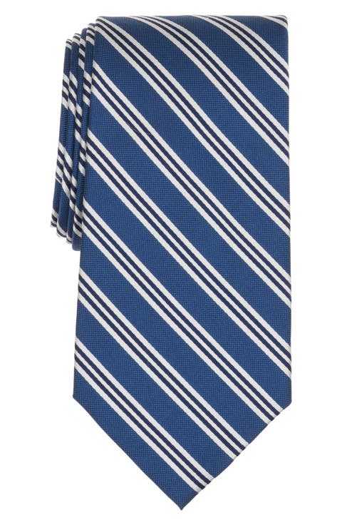 Stripe Silk Blend Tie