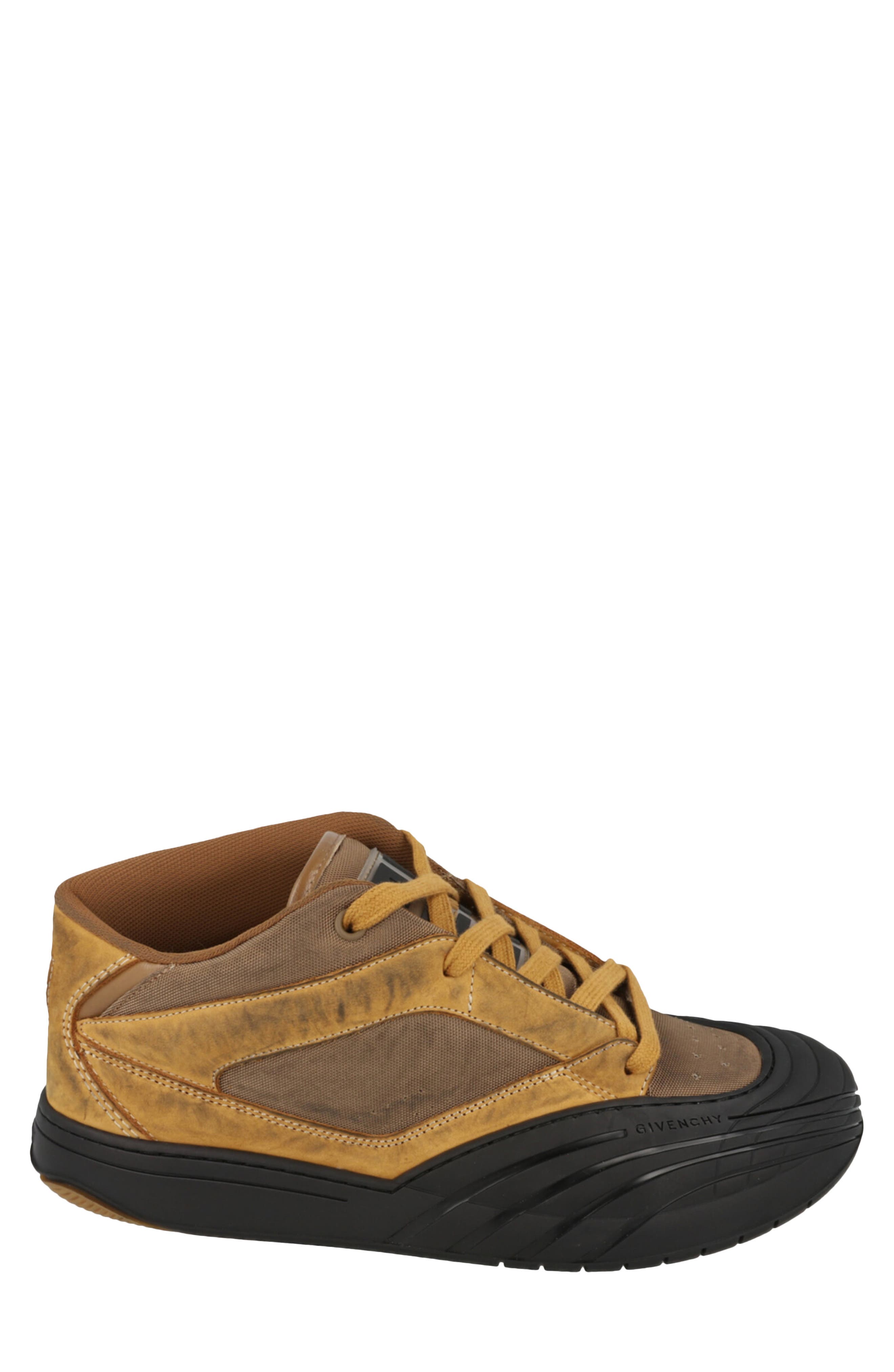 Givenchy Suede Trim Mid Top Sneaker, Alternate, color, Brown/ Beige