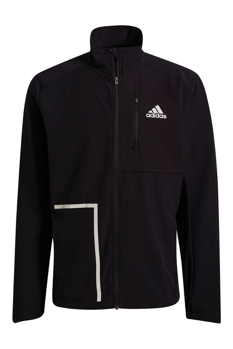 Own The Run Soft Shell Jacket, Main, color, BLACK