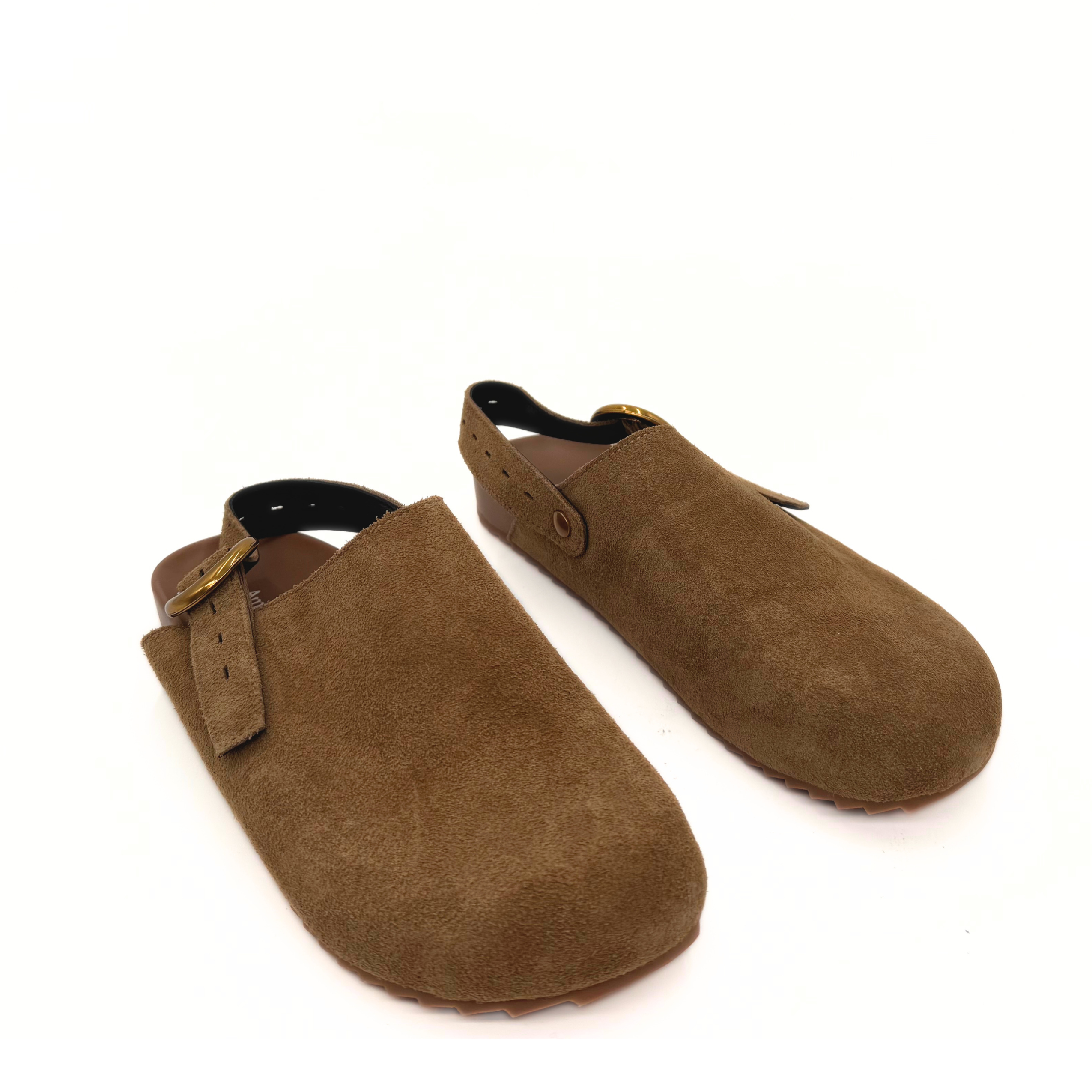 Toni Suede Clogs, Alternate, color, Taupe