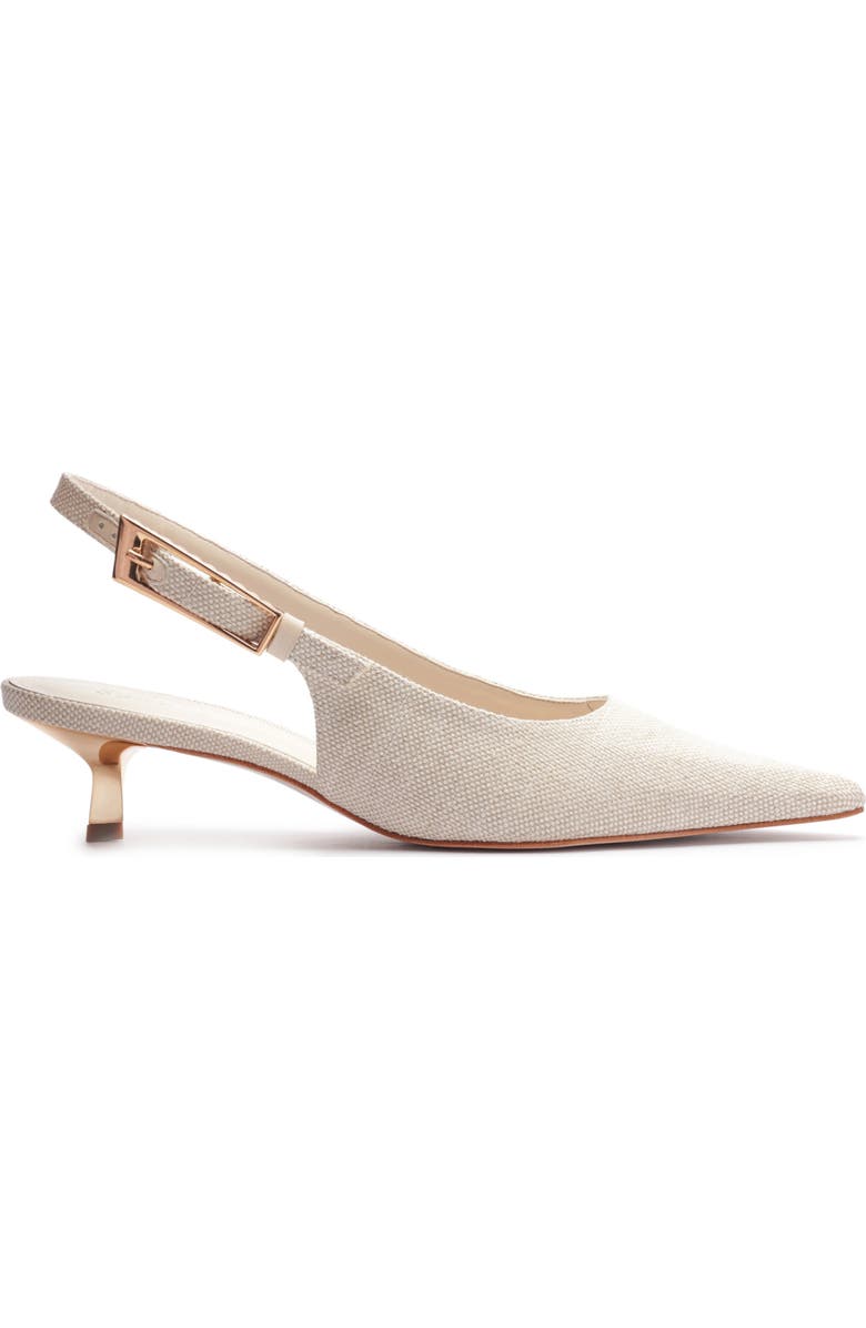 Schutz Ciara Pointed Toe Slingback Kitten Heel Pump, Alternate, color,