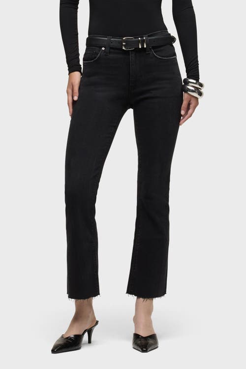Hudson Jeans Barbara High-rise Bootcut Crop In Black