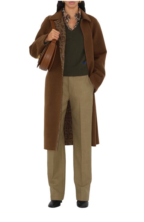 Wool Cashmere Wrap Coat