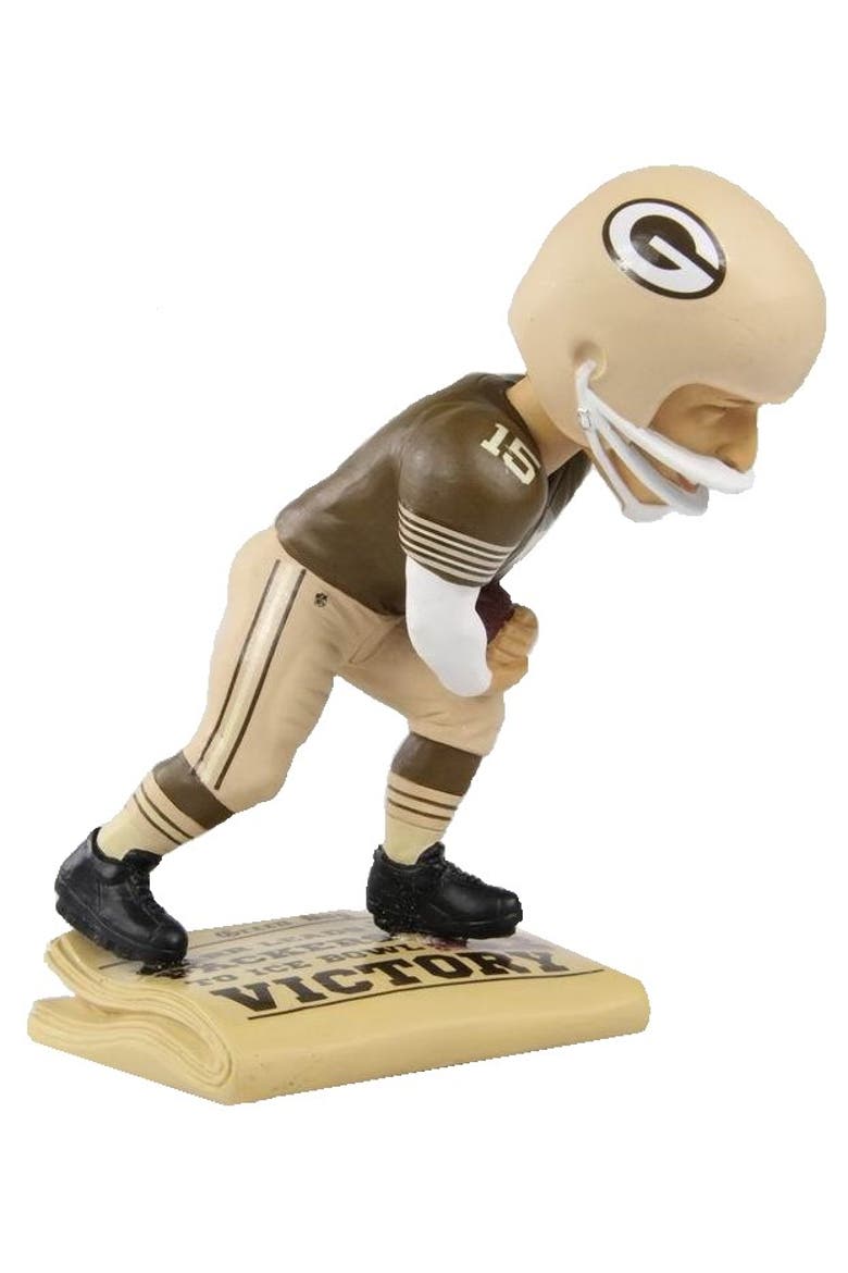 Bart Starr Ice Bowl QB Sneak (Green Bay Packers) Exclusive Bobblehead, Main, color, Multi-Color