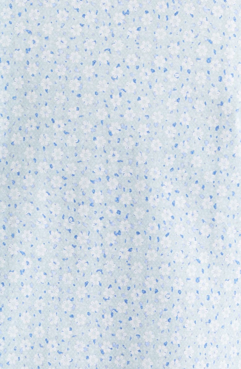 Bugatchi Miles OoohCotton<sup>®</sup> Print Short Sleeve Button-Up Shirt, Alternate, color, Seafoam