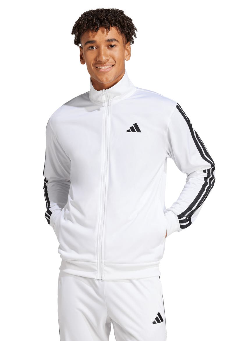 3-Stripe Training Track Jacket, Alternate, color, WHITE